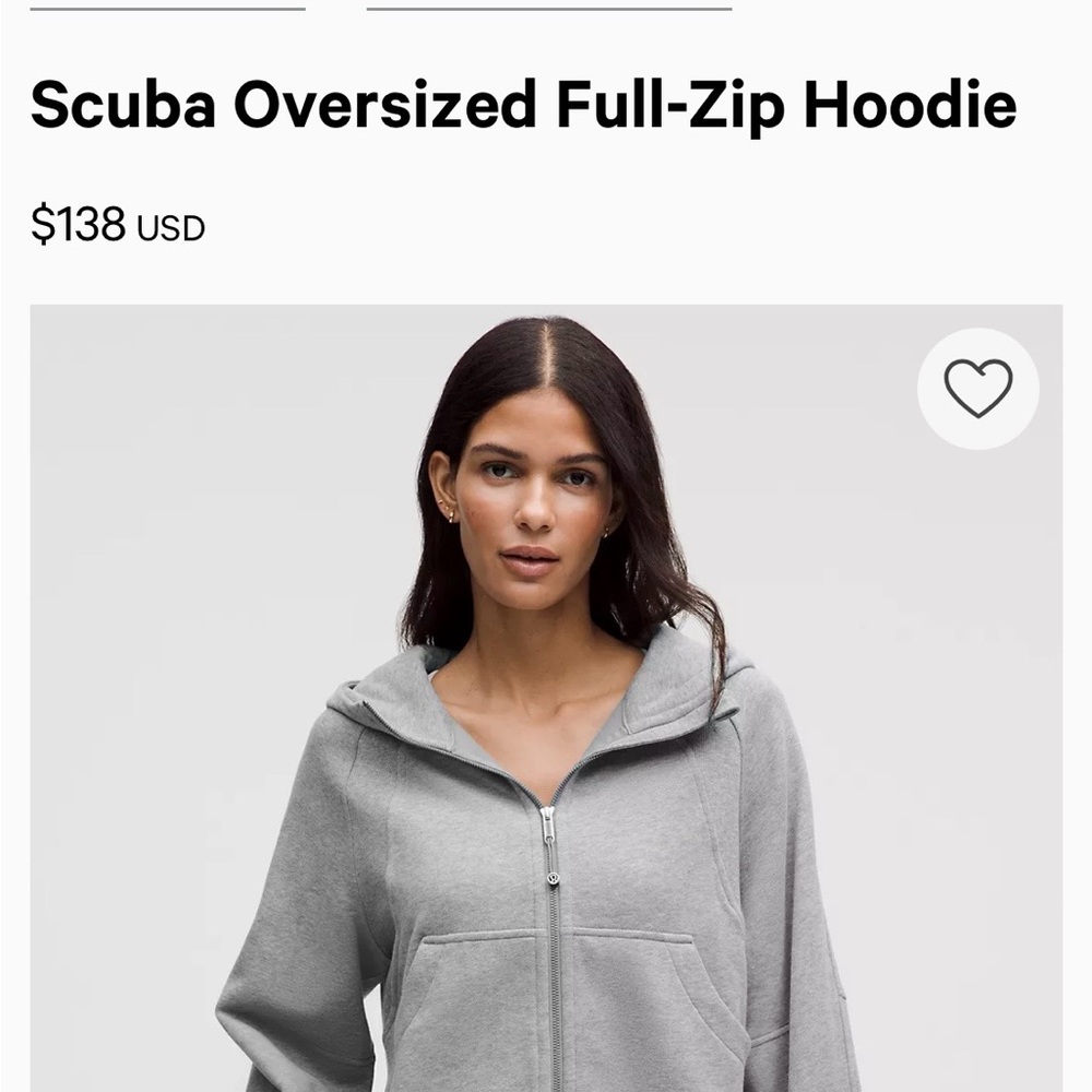 lululemon Scuba Oversized Full-Zip Hoodie - Picture 3 of 5